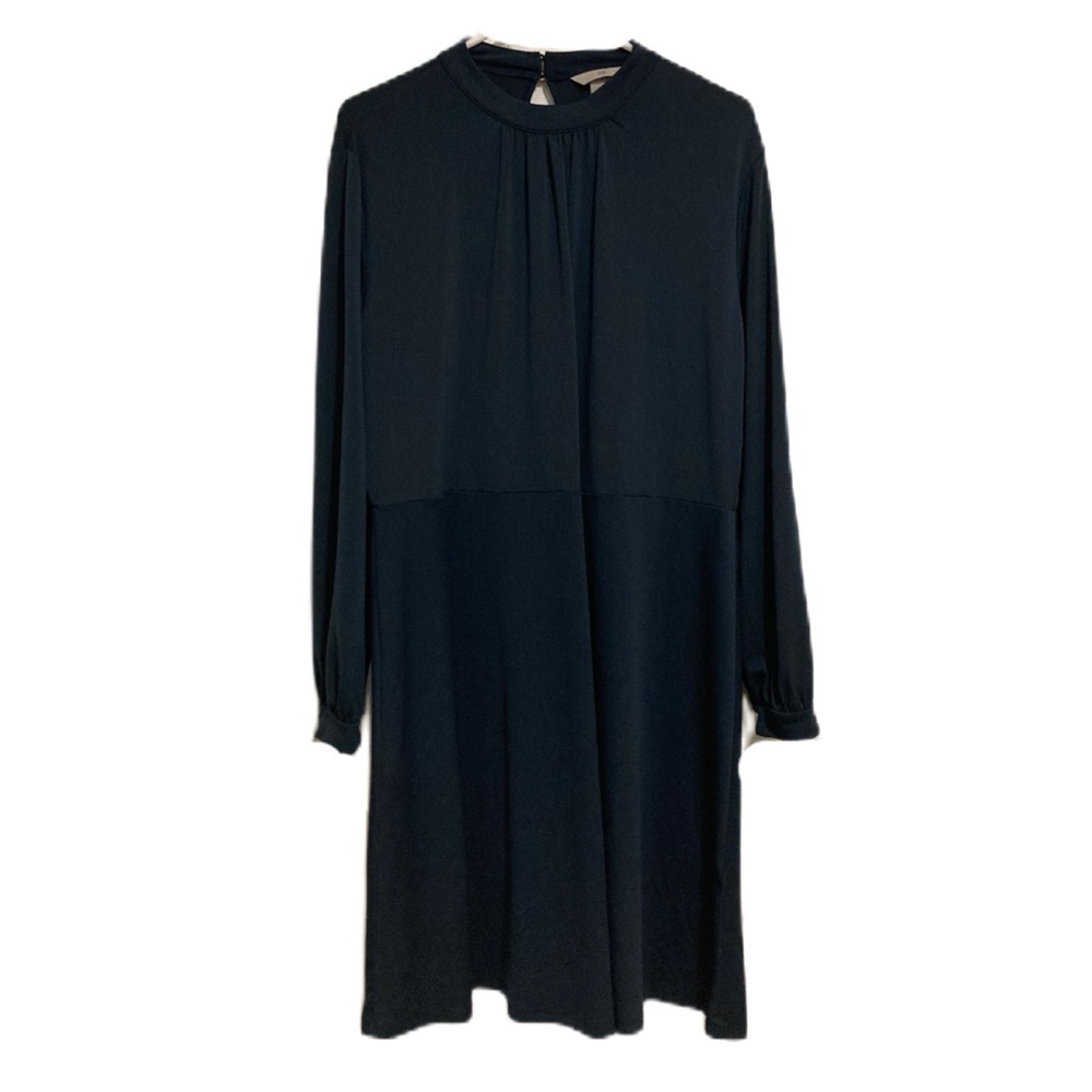 H&M Elegant Teal/Navy Stretch Pullover Dress Sz. XL
